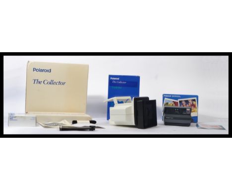 A retro collectors unused boxed Polaroid camera with accessories again retaining original boxes please refer to images