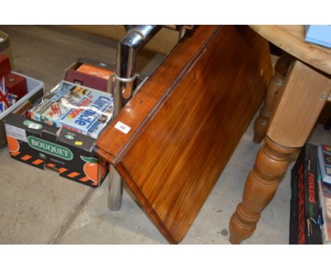 A Victorian mahogany drop leaf adapted console table