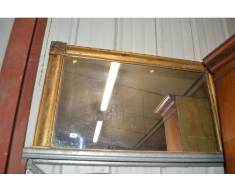 A 19th Century gilt framed overmantel mirror 
