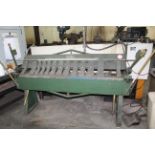 Barth Engineering Manufacturing Co. Model U614, 72" Finger Brake, 14 Gauge Capacity, Mild Steel