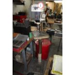 16-Speed Drill Press on Pedestal Stand, 1/2 HP Motor, Mfg. in 2004, Made in China, Model 793