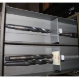 Contents of Drawer - (4) Tapered Drill Bits, (1) 59/64, (2) 1", (1) 1.5"