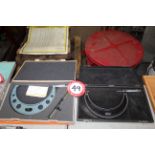 (2) Outside micrometers - (1) Mitutoyo 6"-7", (1) Sterrett 5"-6"