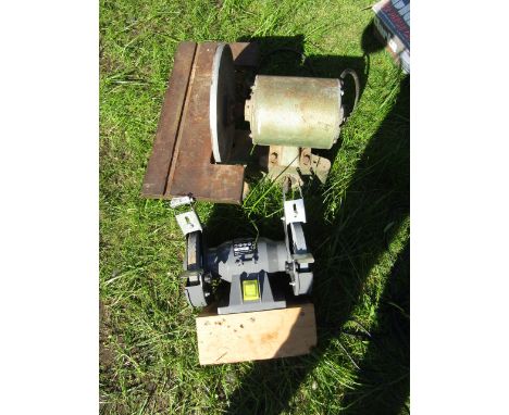 Extreme bench grinder and vintage bench grinder (no plug on vintage)