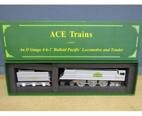 Ace Trains 0 gauge 4-6-2 Bulleid Pacific' loco and tender loco no. 21c164. boxed&nbsp;