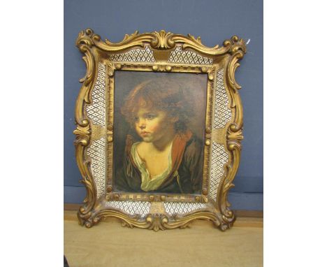 Portrait print in gilt frame 50x60cm