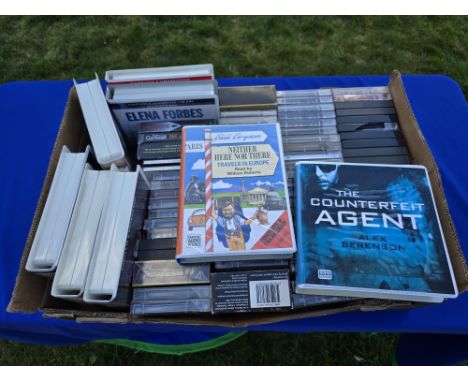 Large Collection of Audio or Talking Books, CD and Cassette, some new and sealed