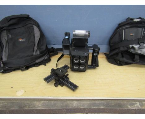 Polaroid camera with stabiliser, accessory and 2 Lowepro bags&nbsp;