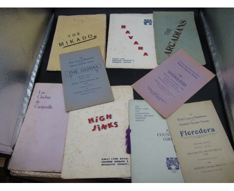 Vintage kings Lynn theatre/ opera programmes&nbsp;