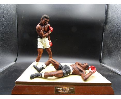 &nbsp;Art of Sport cold-cast porcelain Muhammed Ali and Sonny Listen knock out 1965