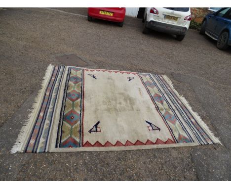 Beige Aztec rug 208cm x 250cm approx&nbsp;