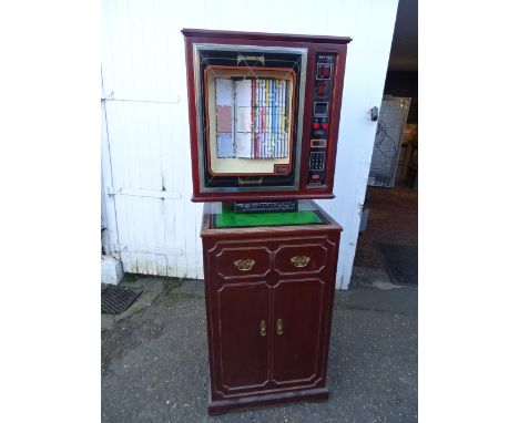 Sound Leisure Ltd Compact disc jukebox with CD's, Sky Tronic speaker selector and manuals. In working order. H174cm W70cm D45