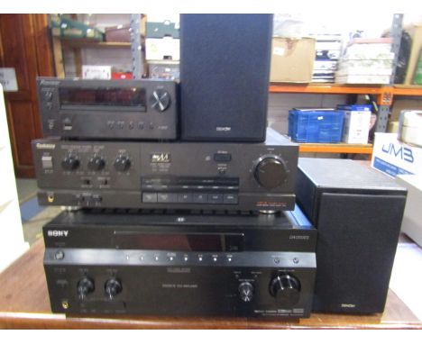 Technics AAClass amp, Sony amp, Denon speakers, Pioneer cd receiver&nbsp;
