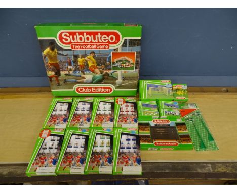 1980's/90's Subbuteo Club Edition with 8 boxed teams and boxed accessories&nbsp;