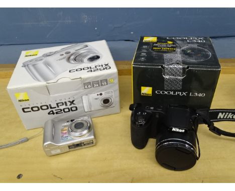 Nikon Coolpix 4200 and L340 digital cameras&nbsp;