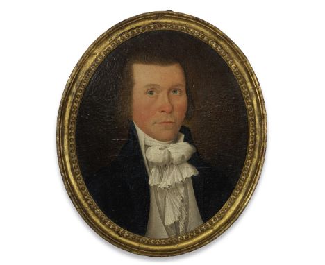 SPOILUM (ACTIVE 1774-1805)Portrait of a Young ManOil on oval canvas, in original Cantonese gilt frame.  43.2cm (17in) high x 
