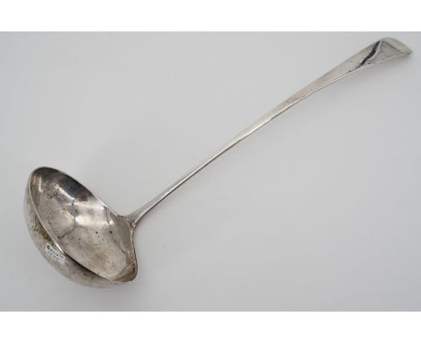 A George III Scottish silver Old English pattern ladle, William Marshall, Edinburgh, 1805, 166.9g   