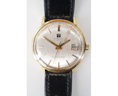 A Tissot Visodate Seastar Seven rolled gold manual-wind wrist watch, circa 1960s, 35 mm, running