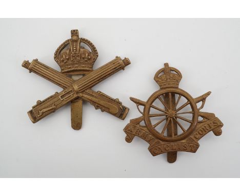 Machine Gun Corps and Army Cyclist Corps cap badges
