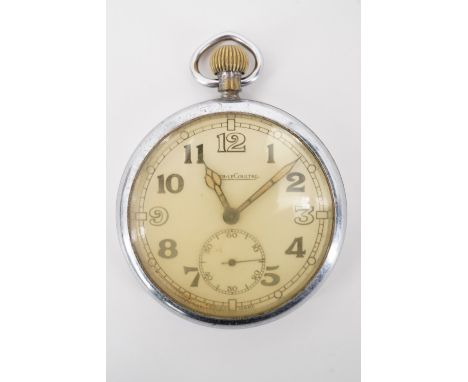 A Second World War RAF Observer's pocket watch by Jaeger LeCoultre, Air Ministry Stores Reference 6E/50