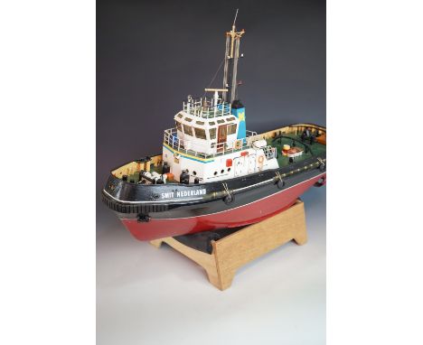 A hand-built powered scale model of a tug, the Smit Nederland, 85 cm