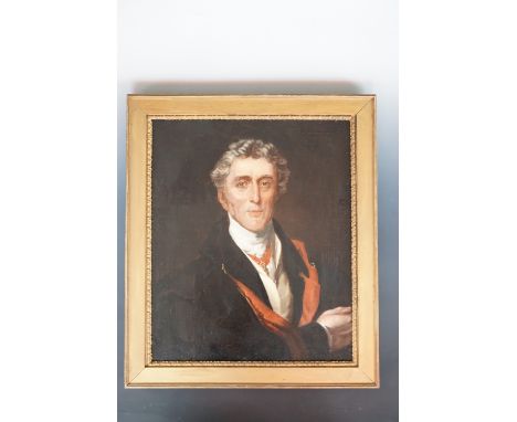 After Sir Thomas Lawrence A Victorian portrait of Arthur Wellesley, 1st Duke of Wellington (1769 -1852), bust length, in civi