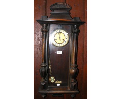 Vienna style regulator wall clock