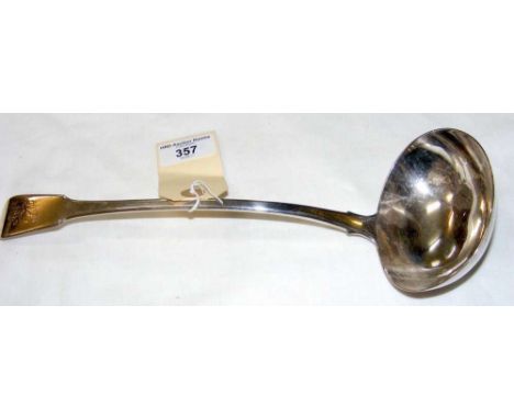 Silver ladle with London hallmark for Thomas Barker- 165g