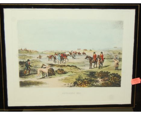 Assorted hunting prints to include; Coursing No.1 and No.2 (5)