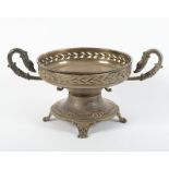 Aufsatzschale, Metall, wohl deutsch, um 1900