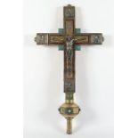 Prozessionskreuz, Messing, deutsch, um 1920