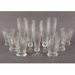 fünf Flöten und sechs Becher, Glas, Theresienthal