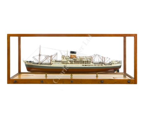Various Properties A BUILDER'S MODEL OF THE PASSENGER / CARGO SHIP M.V. CITY OF PORT ELIZABETH , BUILT FOR ELLERMAN LINES LTD