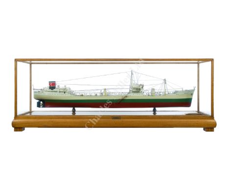 A BUILDER'S BOARDROOM MODEL FOR THE TANKER KURDISTAN BUILT FOR COMMON BROTHERS LTD, NEWCASTLE, BY HARLAND &amp; WOLFF LTD, BE