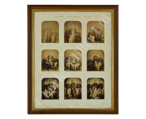 THE OXFORD CAPTAIN'S WINNING BLADES FROM THE 1859 AND 1861 OXFORD &amp; CAMBRIDGE BOAT RACES constructed from wood and painte