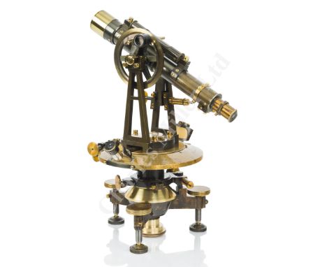 A FINE THEODOLITE BY DENNERT &amp; PAPE, HAMBURG, CIRCA 1894 constructed in oxidised and lacquered brass, the 11in. telescope