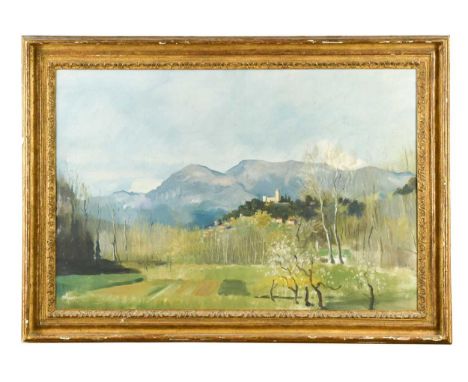 Sir Oswald Birley MC, RA, ROI (1880-1952) Mediterranean Landscape oil on canvas50 x 75cmProvenance:By descent to the artist's