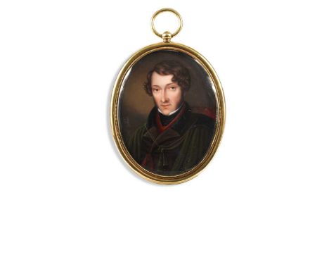 Attributed to William Bone Junior (fl. 1827-1851) Portrait miniature of a gentleman, said to be Richard Clarke Sewell (1803-1