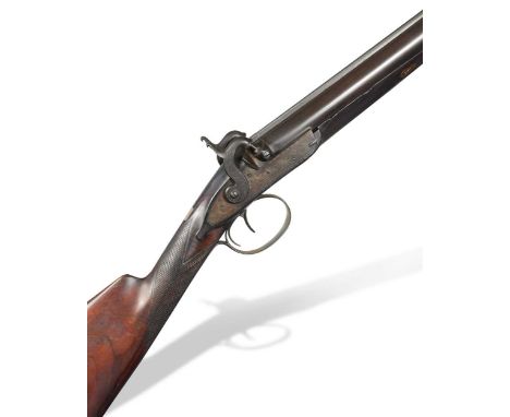 William Smith, Princes Street, London, a percussion cap sporting gun, No 2788,  the 29" damascus barrels with ramrod below, t