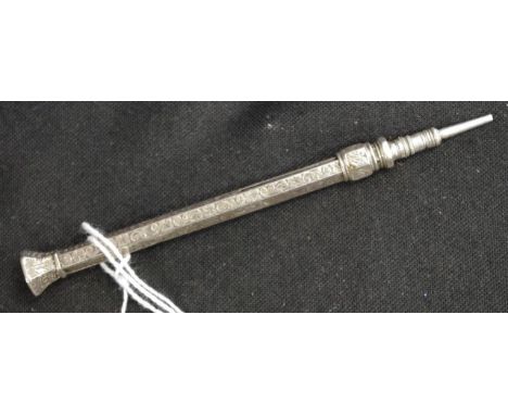 Vintage Mordan silver mechanical pencil (length 11cm approx).