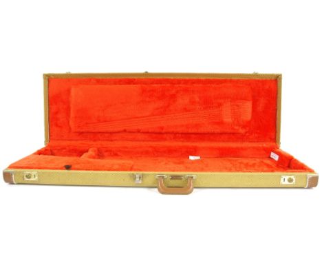 Fender light tweed bass guitar hard case
