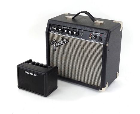 Blackstar Fly 3 watt mini guitar amplifier; together with a Fender Frontman 15G guitar amplifier (2)