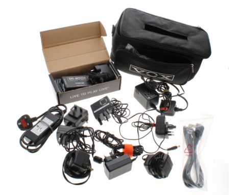 MXR Dunlop DC-Brick guitar multi power supply; together with a selection of other DC power supplies