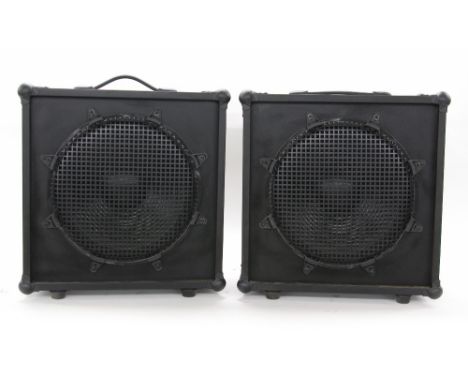 Two 1 x 15" 120 watt 8 ohm bass speaker cabinets 