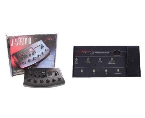 Johnson Amplification J-Station amp modelling system, boxed, with J8 guitar amplifier foot controller