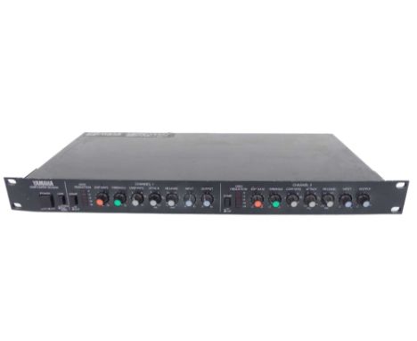 Yamaha GC2020B compressor/limiter rack unit, made in Japan, ser. no. M690404329, with owner's manual