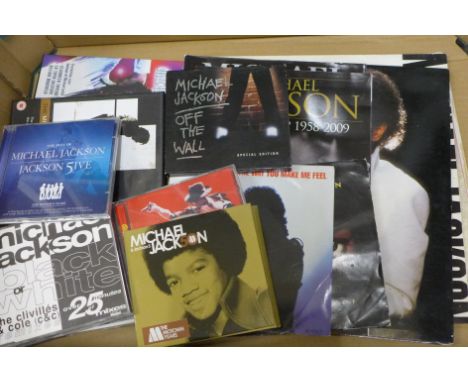 Michael Jackson, LP records, 7" singles, CDs and DVDs 