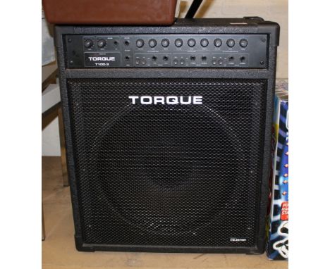 Torque T100-3 Amplifier: together with leads, microphone and stand. 