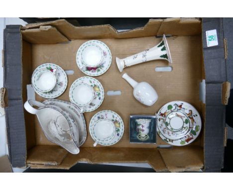 A mixed collection of items to include: Royal Albert Apple &amp; Pears Cups and Saucers, Masons items etc 