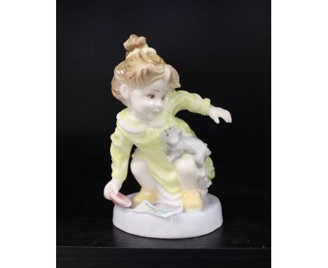 Royal Worcester Limited Edition Figure Purr-fect Friends: boxed with cert 